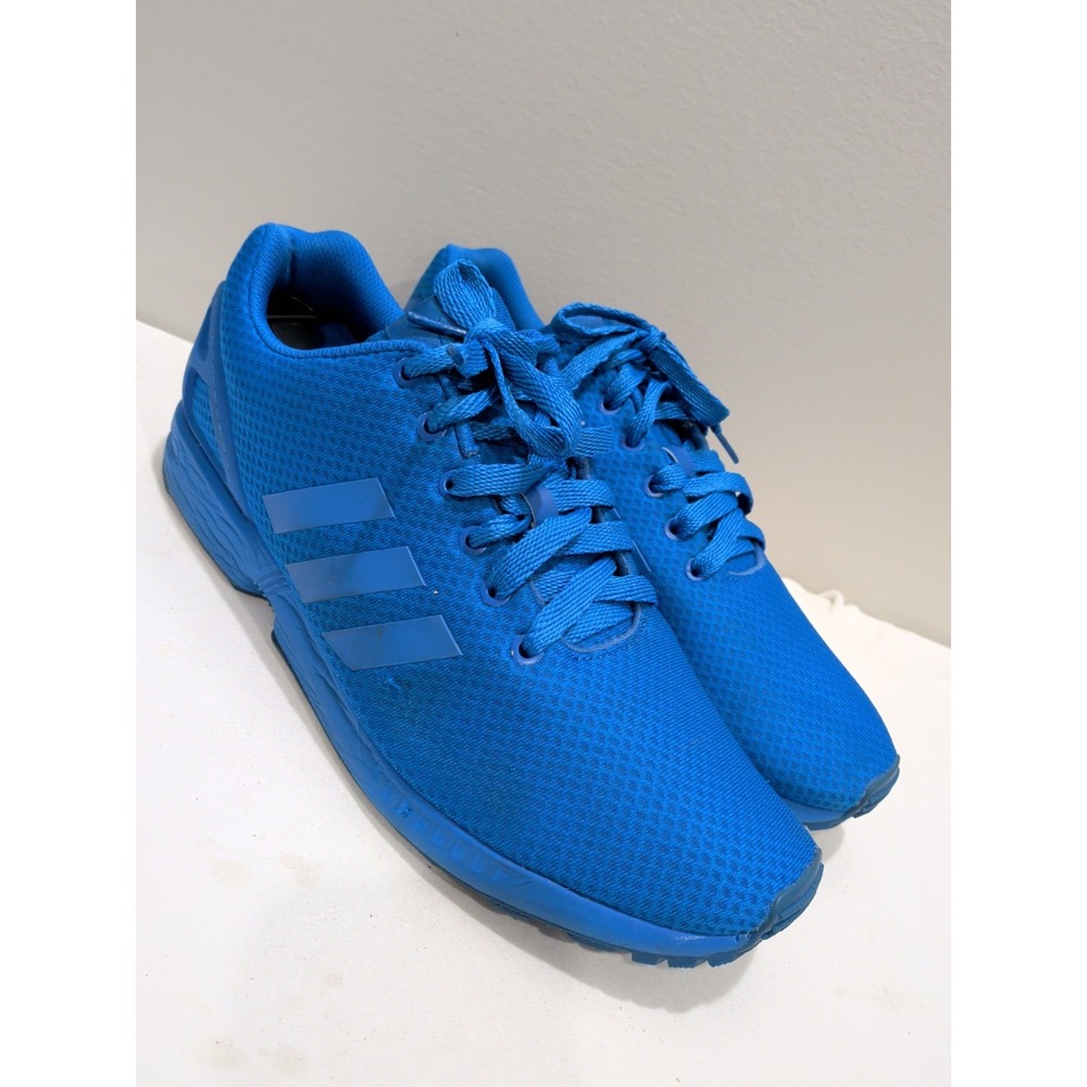 Adidas Mens ZX Flux  S78342 Blue  Running Shoes Sneakers Size 12 Athletic